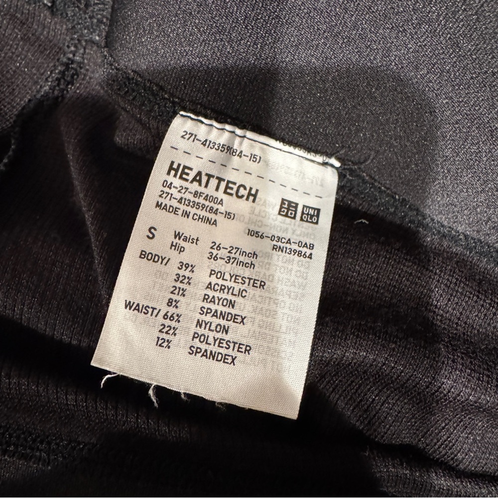 2 Pairs Uniqlo Alexander Wang collab Heattech Extra Warm leggings - Picture 4 of 7